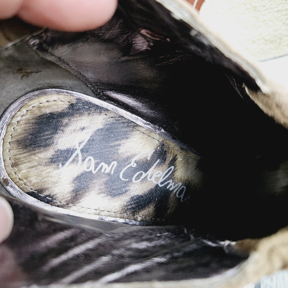 SAM EDELMAN | S-Simone side leather slipon heeled ankle boot booties - Picture 11 of 12